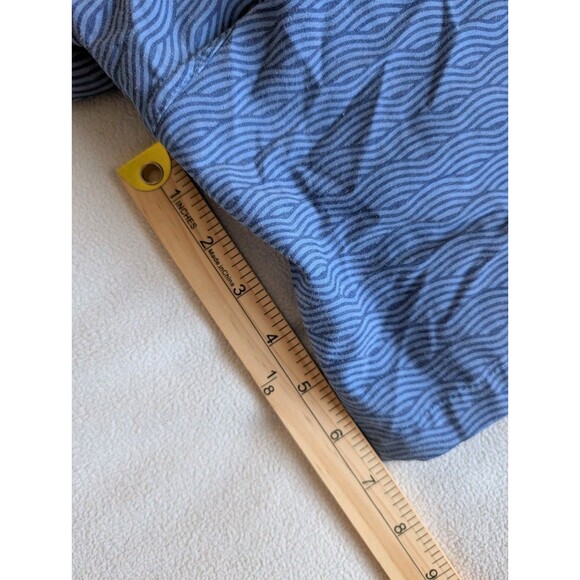 Fair Harbor Swim Shorts Mens XL Blue Wave Pattern Lined Drawstring Trunks Beach - Picture 8 of 9